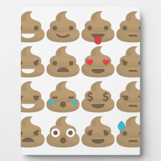 poop emojis fotoplaat (Voorkant)