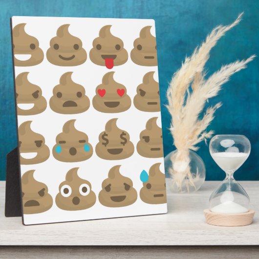 poop emojis fotoplaat (Zijkant)