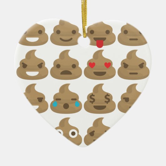 poop emojis keramisch ornament (Voorkant)