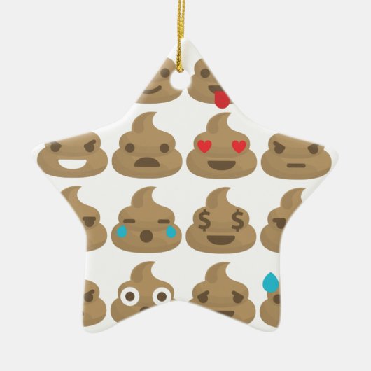 poop emojis keramisch ornament (Voorkant)