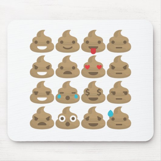 poop emojis muismat (Voorkant)