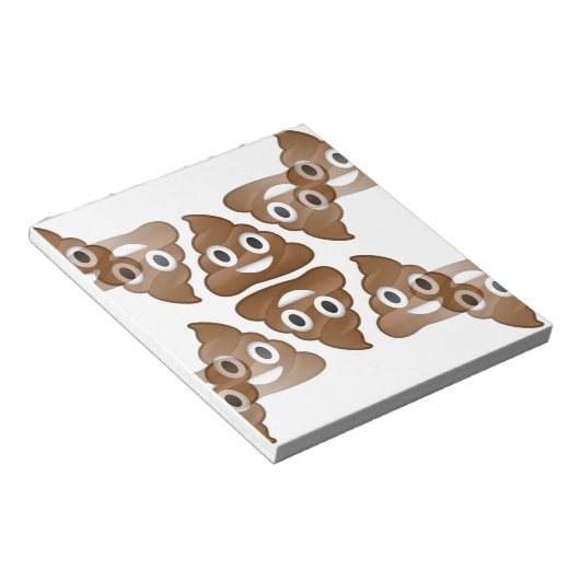 poop emojis notitieblok (Schuin)