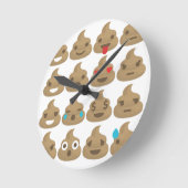 poop emojis ronde klok (Hoek)