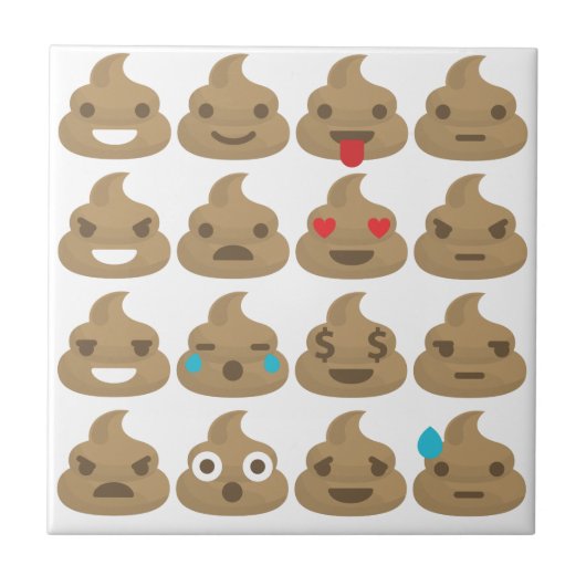 poop emojis tegeltje (Voorkant)