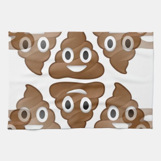 poop emojis theedoek (Horizontaal)