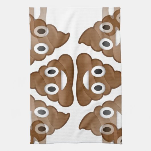 poop emojis theedoek (Verticaal)
