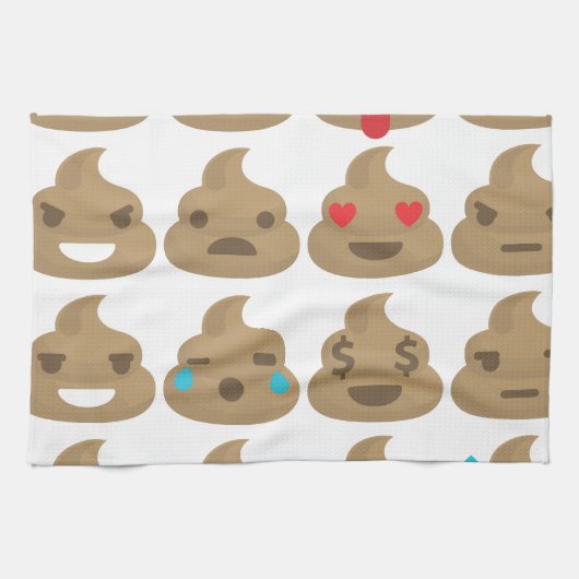 poop emojis theedoek (Horizontaal)