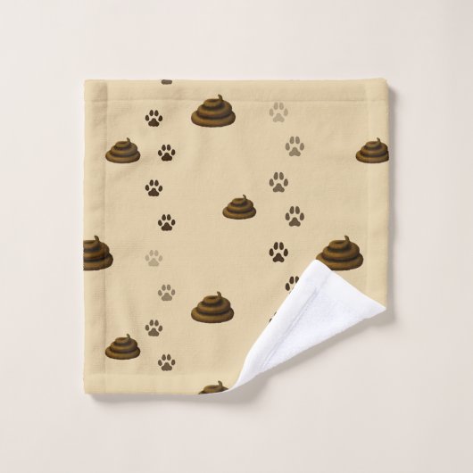 Poop- en Pawprinters Dierenvriend van berichtenpak Bad Handdoek (Wasdoekje)