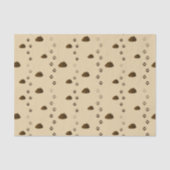 Poop- en Pawprinters Dierenvriend van berichtenpak Tissuepapier (Voorkant)