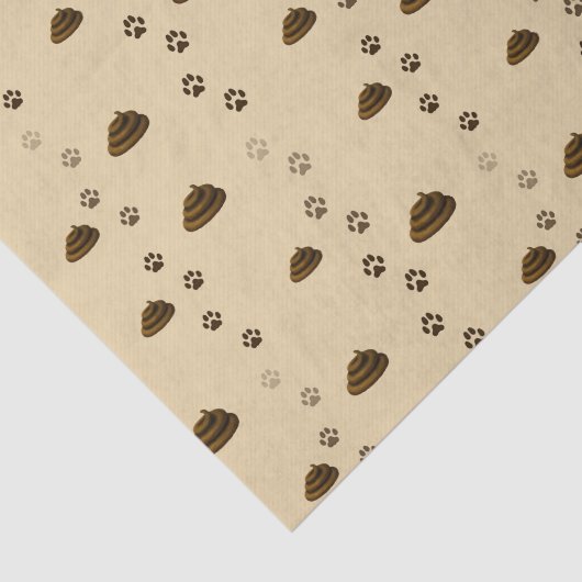 Poop- en Pawprinters Dierenvriend van berichtenpak Tissuepapier (Detail)