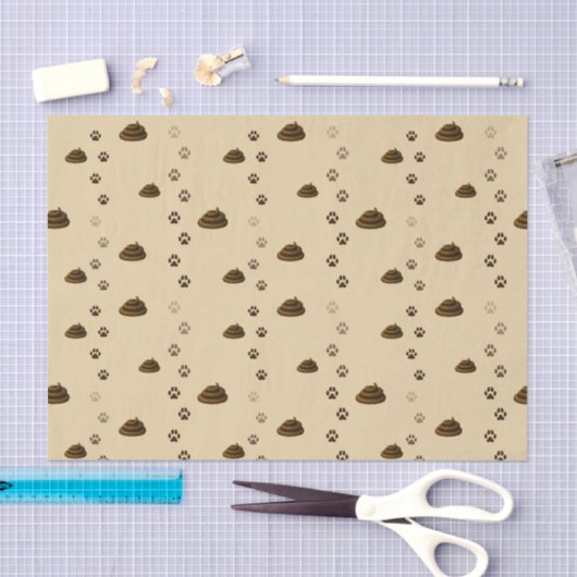 Poop- en Pawprinters Dierenvriend van berichtenpak Tissuepapier (Craft)