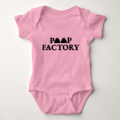 Poop Factory Baby Bodysuit uit één stuk (Voorkant)