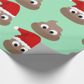 POOP FUNNY CHRISTMAS Wrapping Paper Cadeaupapier (Hoek)