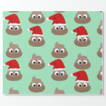 POOP FUNNY CHRISTMAS Wrapping Paper Cadeaupapier<br><div class="desc">POOP WRAPPING PAPIER</div>