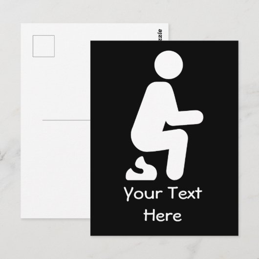 POOP Funny Customize Joke Briefkaart (Voorkant / Achterkant)