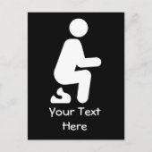 POOP Funny Customize Joke Briefkaart (Voorkant)
