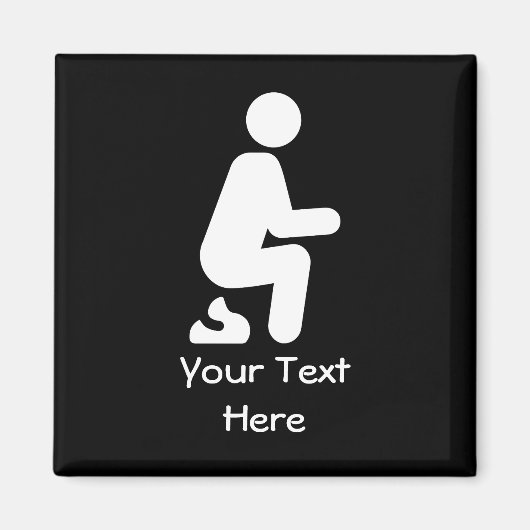 POOP Funny Customize Joke Magneet (Voorkant)