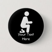 POOP Funny Customize Joke Ronde Button 5,7 Cm (Voorkant)