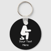 POOP Funny Customize Joke Sleutelhanger (Voorkant)