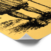 Poop gebeurt Funny Poster Sign (Hoek)