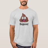 POOP gebeurt! Grappig T-shirt (Voorkant)