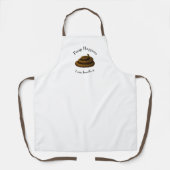 "Poop gebeurt"  krachtige Humor op de dag Schort (Voorkant)