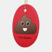 Poop geluk Emoji Ornament (Links)