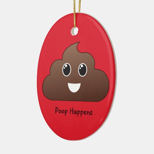 Poop geluk Emoji Ornament (Links)