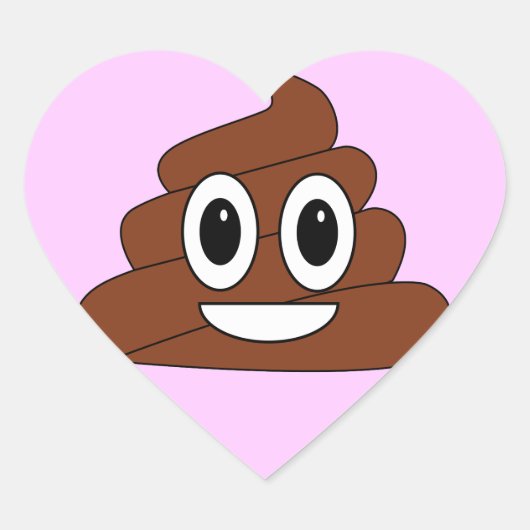 Poop Hart Sticker (Voorkant)