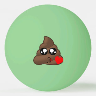 Poop Heart Love Emoji Pingpongbal