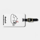 Poop in Love - Brootsch the PooPoo Bagagelabel (Voorkant horizontaal)