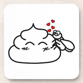 Poop in Love - Brootsch the PooPoo Bier Onderzetter