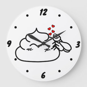 Poop in Love - Brootsch the PooPoo Grote Klok