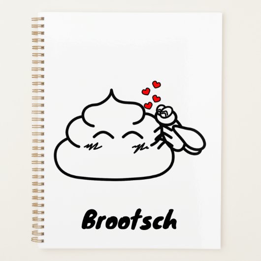 Poop in Love - Brootsch the PooPoo Planner (Voorkant)
