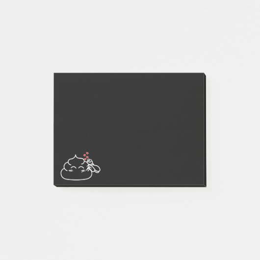 Poop in Love - Brootsch the PooPoo Post-it® Notes (Voorkant)