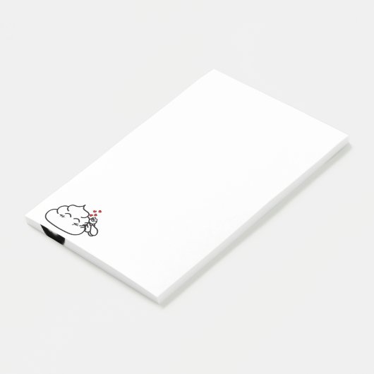 Poop in Love - Brootsch the PooPoo Post-it® Notes (Schuin)