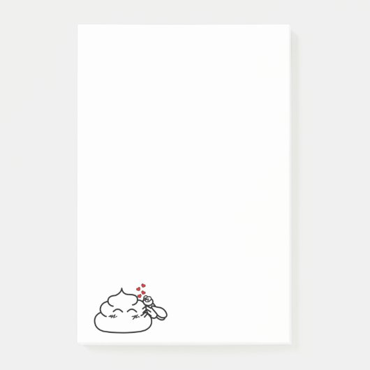 Poop in Love - Brootsch the PooPoo Post-it® Notes (Voorkant)