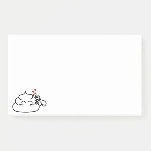 Poop in Love - Brootsch the PooPoo Post-it® Notes (Voorkant)