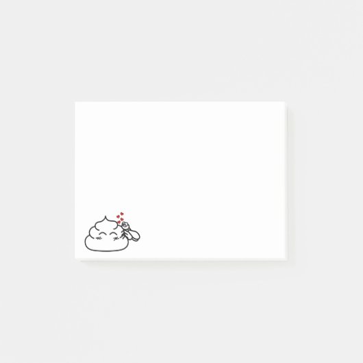 Poop in Love - Brootsch the PooPoo Post-it® Notes (Voorkant)