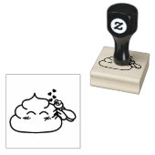 Poop in Love - Brootsch the PooPoo Rubberstempel (Gestempeld)