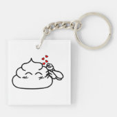 Poop in Love - Brootsch the PooPoo Sleutelhanger (Achterkant)