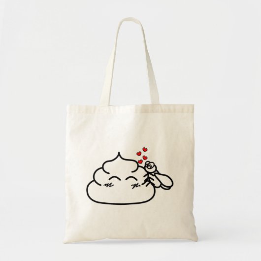 Poop in Love - Brootsch the PooPoo Tote Bag (Voorkant)