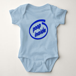 Poop Inside Funny Baby Baby Creeper Humor Romper
