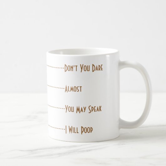 Poop Joke Gift Fun - Mok voor grappige koffie (Rechts)