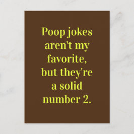 Poop Jokes / Pap Joke / Enkel voor Fun Briefkaart