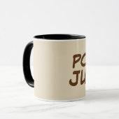 POOP JUICE Funny Coffee Mugs Mok (Voorkant links)
