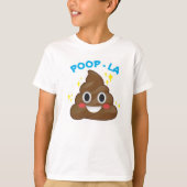 Poop - La Happy Poo Emoji T-Shirt (Voorkant)