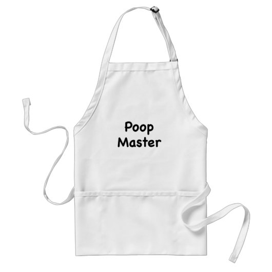 Poop Master Standaard Schort (Voorkant)