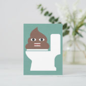 Poop Monster Briefkaart (Staand voorkant)