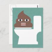 Poop Monster Briefkaart (Voorkant / Achterkant)